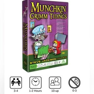 Munchkin Grimm Tidings Card Game, super fun for most ages, family friendly